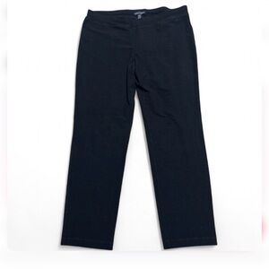 Eileen Fisher Black Pull-On Straight Leg Pants